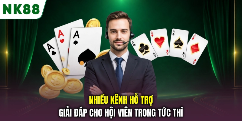 CSKH NK88 hỗ trợ hội viên nhanh chóng 24/7 Nhiều kênh hỗ trợ giải đáp cho hội viên trong tức thì